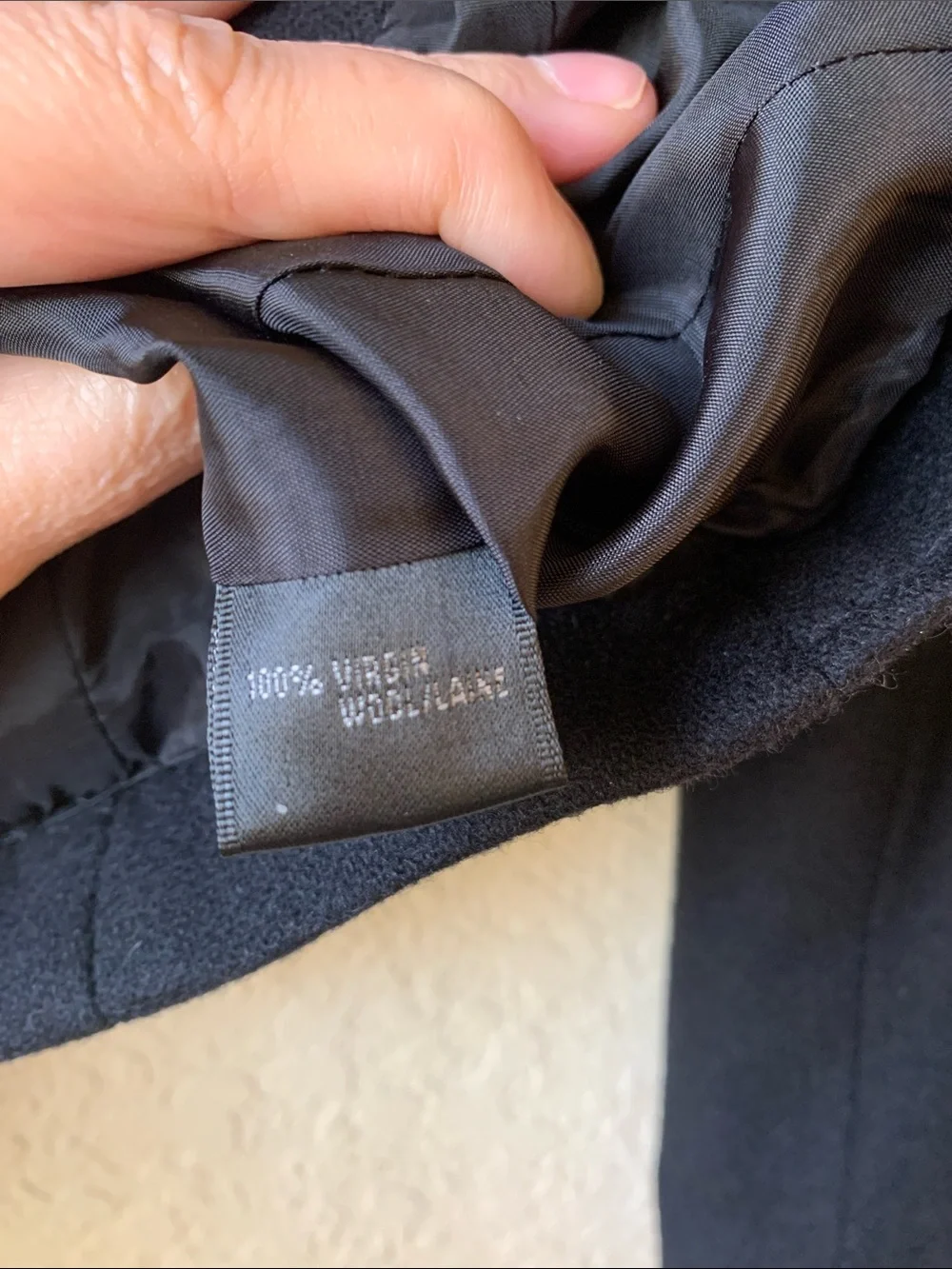 Lafayette 148 Wool Black Ruffle-Trim Zip Front Jacket AS IS - Picture 5 of 9